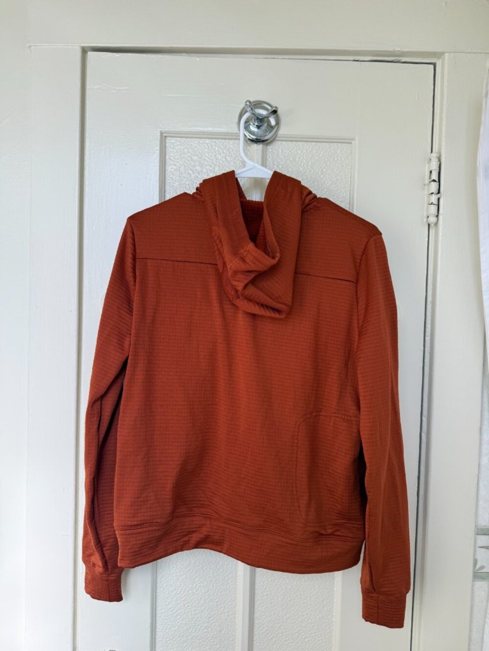 Ornot Rust Micro Grid Hooded Pullover - Picture 3 of 6